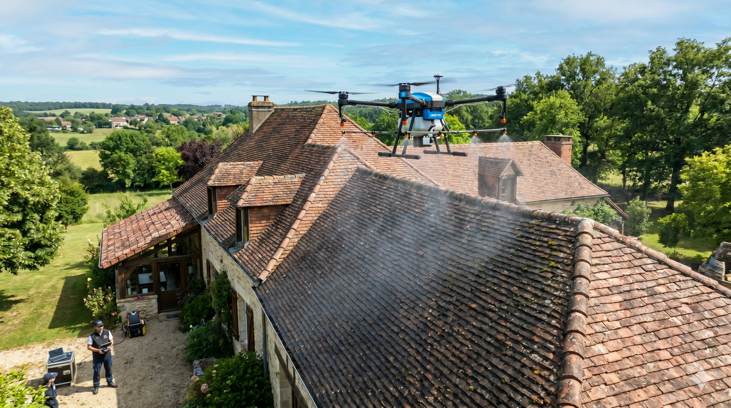 traitement toiture drone service